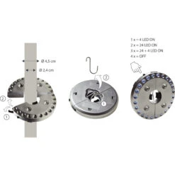 CAO Lampe Tente / Parasol 11 CAO Lampe Tente / Parasol -Camping Moderne Boutique cao lampe tente parasol 3