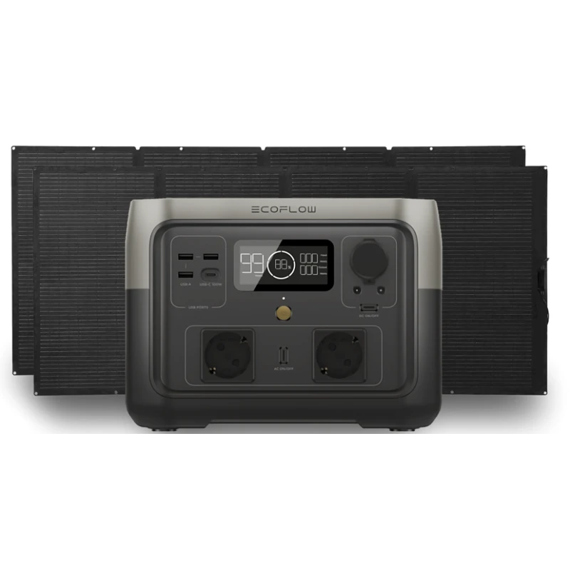 ECOFLOW River 2 Max 512 Wh + Panneaux Solaires 2 X 110 W 3 ECOFLOW River 2 Max 512 Wh + Panneaux Solaires 2 X 110 W