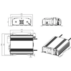 EM Convertisseur PSW24-DIF 700 W -Camping Moderne Boutique em convertisseur 24220v psw 600 w 3