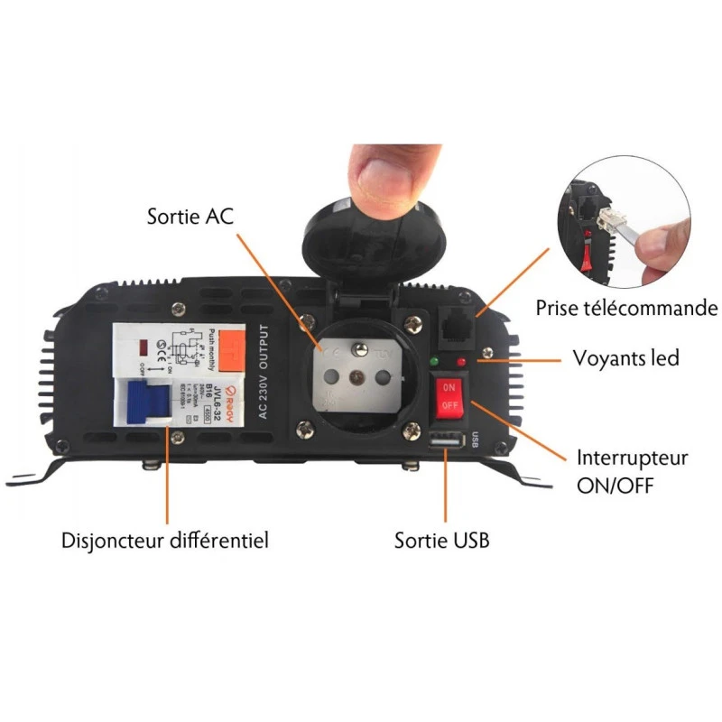 EM Convertisseur PSW-DIF 1600 W 4 EM Convertisseur PSW-DIF 1600 W – Image 2