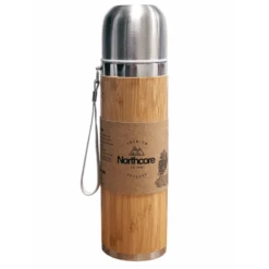 NORTHCORE Thermos® Bambou En Acier 360 Ml Avec Mug -Camping Moderne Boutique northcore thermos bambou en acier 360 ml avec mug 2