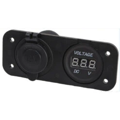 OSCULATI Prise 12V + Voltmètre